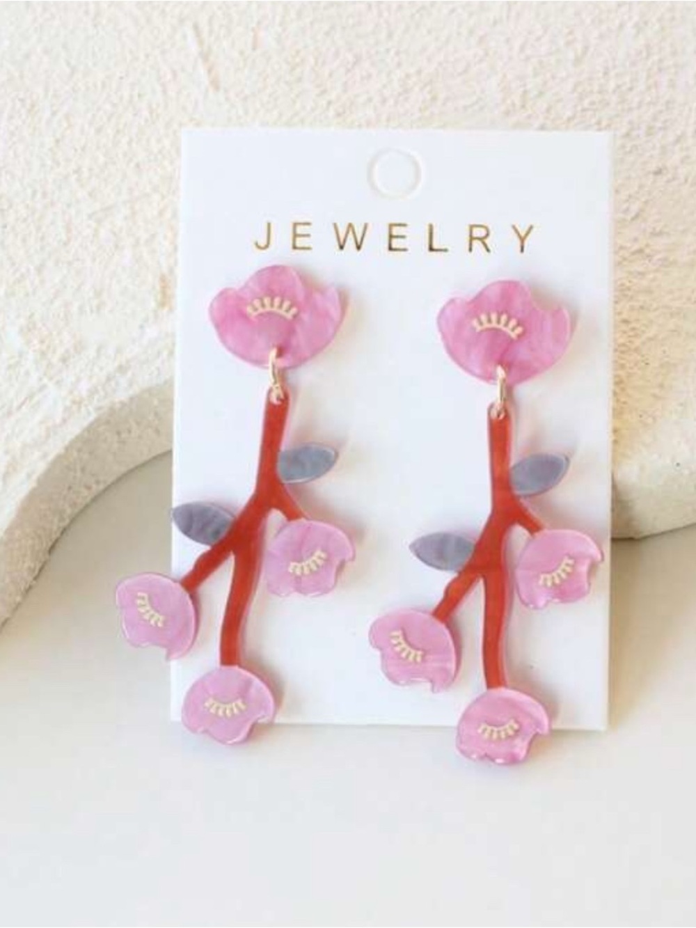 Pink blossom Drop Earrings A1627